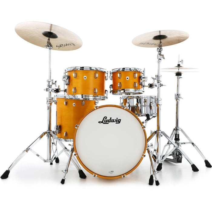 Ludwig NeuSonic 4-piece Shell Pack with 22" Bass Drum - Satin Golden Slumbers (LN34204TXPG)