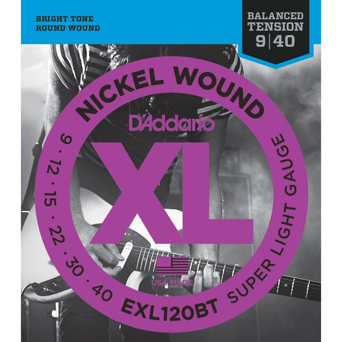 3 Sets | D'addario EXL120BT Balanced Tension Super Light Electric Guitar Strings