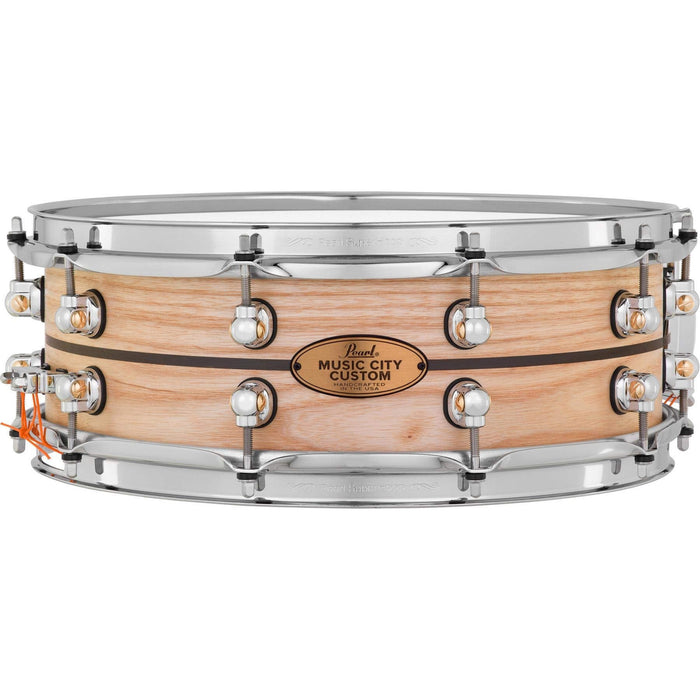 Pearl Music City Custom Solid Shell Ash 14"x5" Snare Drum w/Ebony Inlay (MCCA1450S/C1007)