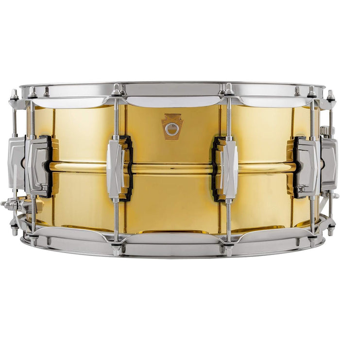 Ludwig Super Brass Snare Drum with Nickel Hardware - 14x6.5 (LB403)