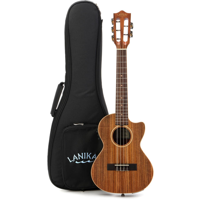 Lanikai, 5-String Ukulele, Black,Chrome,Clear (ACST-5CET)