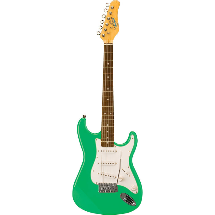 Oscar Schmidt Double Cut Solid Body 3/4 Electric Guitar, Surf Green (OS-30-SFG-A-U)