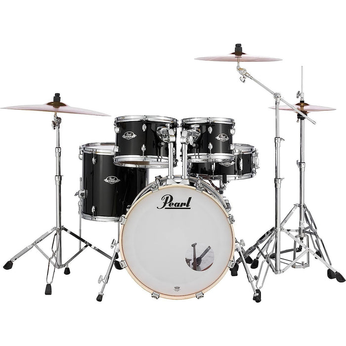 Pearl Export 5-Piece Drum Set with 830-Series Hardware Pack - Jet Black (EXX705N/C31)