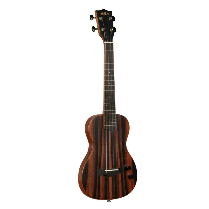 Kala Solid Body Electric Striped Ebony Tenor Ukulele (KA-SB-EBY-T_W/Bag)