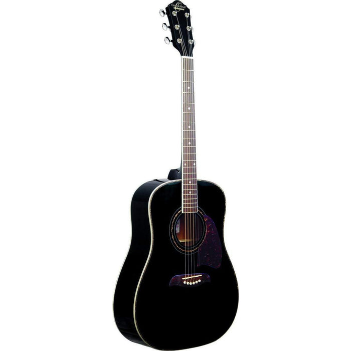 Oscar Schmidt Dreadnought Acoustic Guitar, Black (OG2B-A-U)