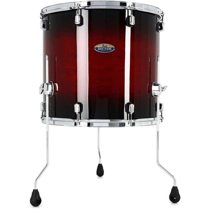 Pearl Decade Maple Floor Tom 18x16 - Deep Red Burst (DMP1816F/C261)