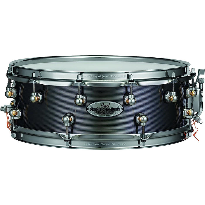 Pearl 14x5" Dennis Chambers Cast Aluminum Signature Snare Drum - Black Nickel (DC1450S/N)