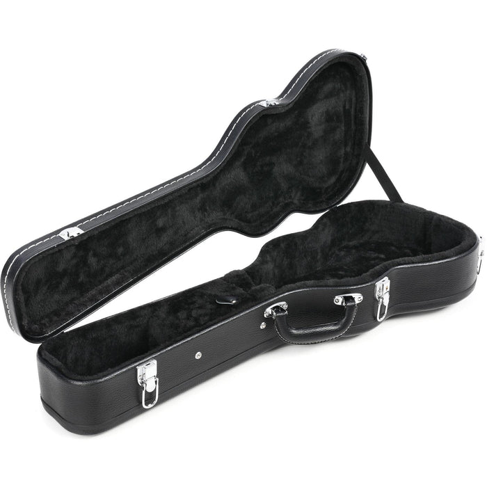 Lanikai HWC-B Hardshell Arched Top Wood Ukulele Case, Baritone Hard Case for Ukulele with Arched Top