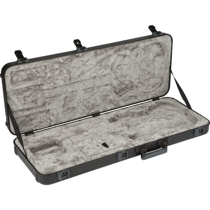 Fender Stratocaster Hard Case with TSA Lock, Telecaster Guitar Case, Deluxe Molded, Black