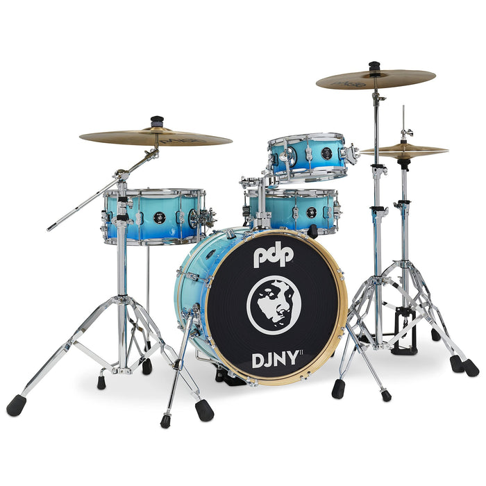 Pacific Drums & Percussion PDP Daru Jones New Yorker II 4-Piece Blue Fade Drum Set Shell Pack (PDDJ1804BF)