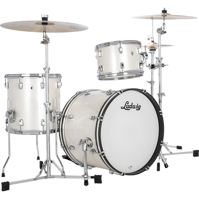 Ludwig NeuSonic Downbeat 3-Piece Shell Pack w/20" Bass Drum - Silver Silk (LN34023TXAG)