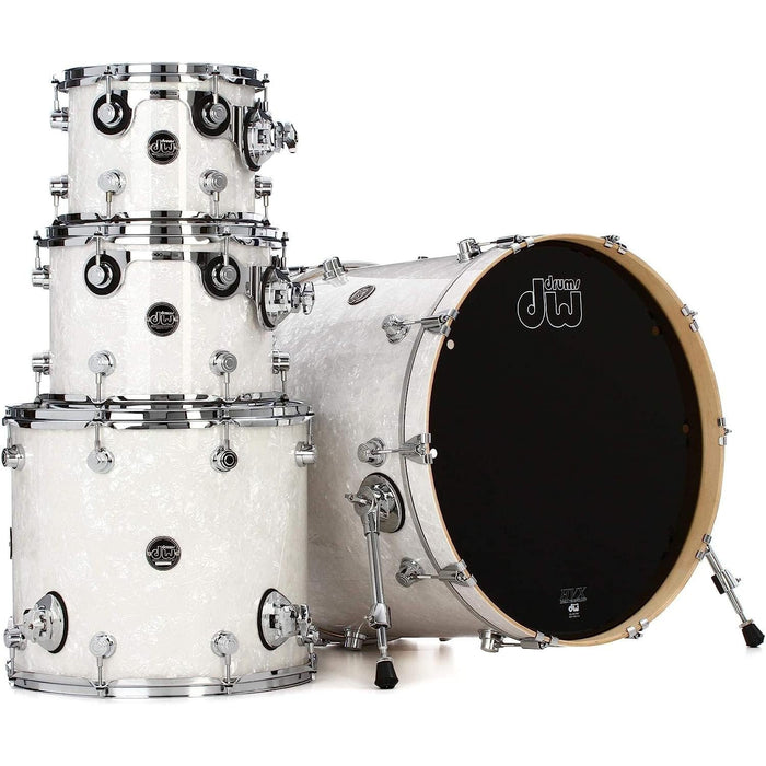 Drum Workshop Performance Series 4-Piece Finish Ply Drum Shell Pack (White Marine)