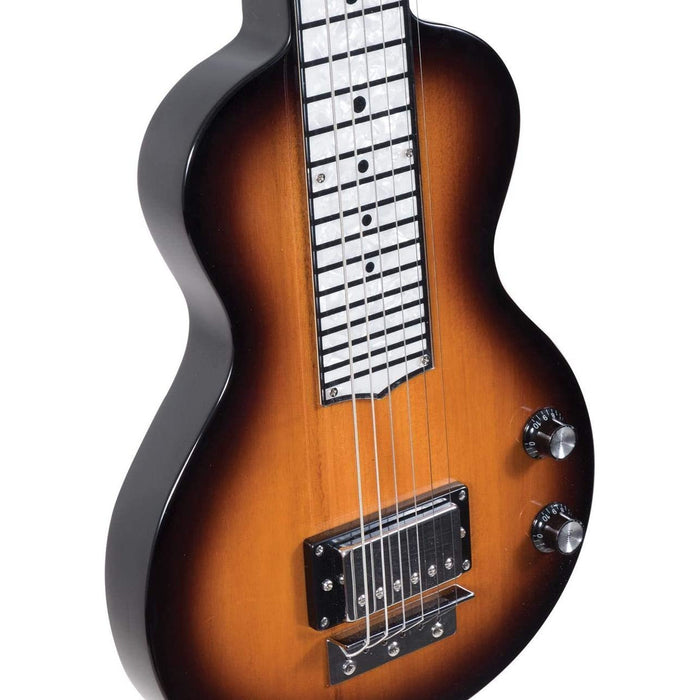 Recording King 6 String Lap Steel Guitar, Right, Sunburst (RG-35-SN)