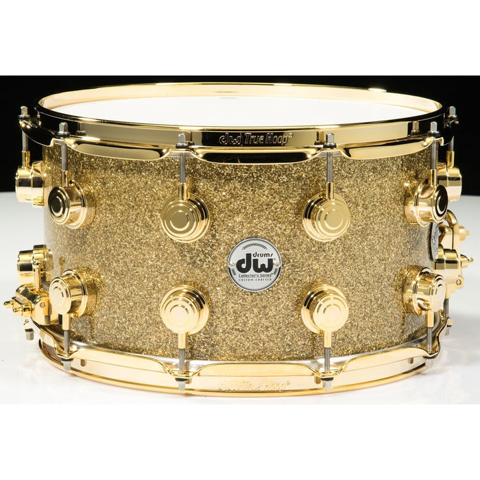 DW Collector's Series Snare Drum - 8 x 14 inch - Gold Glass FinishPly with Gold Hardware