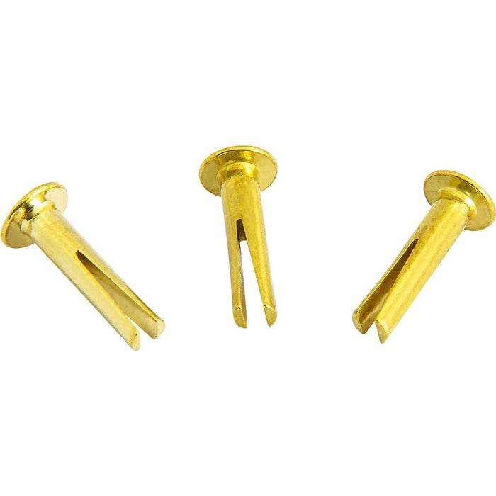 Meinl Cymbals Cymbal Rivets (Pack of 3) Brass Plated Steel — Made in Germany — Split Design for at-Home Installation, Perfect for Rides, Crashes, Chinas and Effects (CY BR)