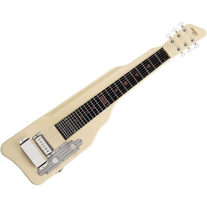 Gretsch G5700 Electromatic Lap Steel 6-String Electric Guitar with Plastic Fingerboard and Mahogany Body (Right-Handed, Vintage White)