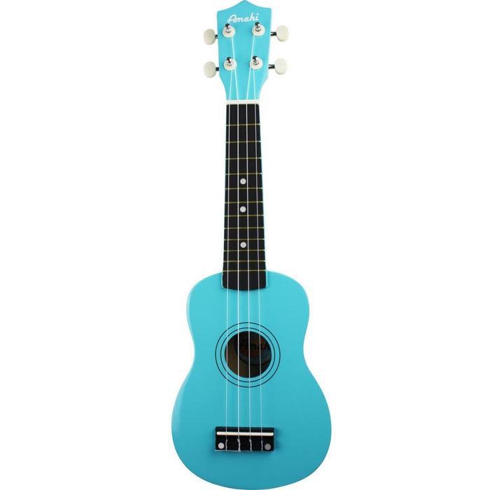 Amahi Fine Instruments Soprano Ukulele w/Gig Bag (Galcier Blueberry)