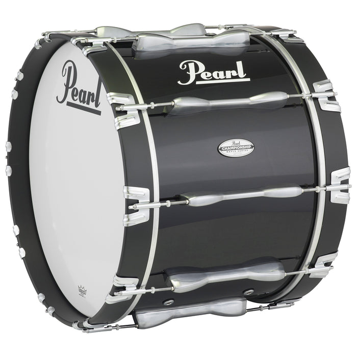 Pearl Championship Maple Marching Bass Drum 20x14 Inch Midnight Black