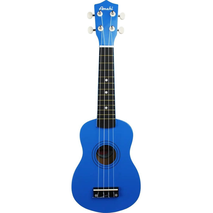 Amahi Fine Instruments Soprano Ukulele w/Gig Bag (Blueberry)