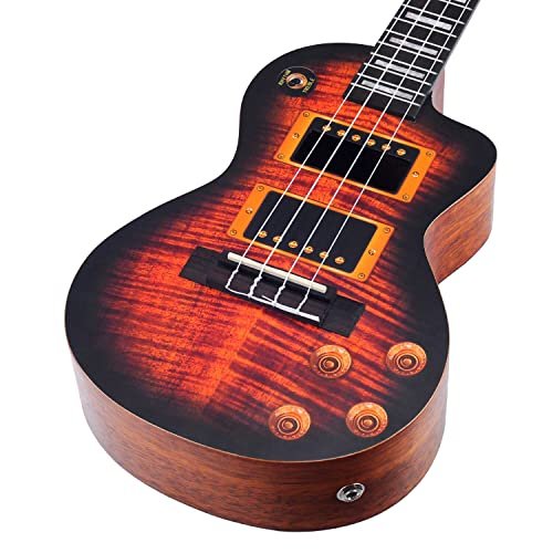 Mahalo Artists Elite Series Tenor Ukulele, Electric Guitar Motiff (MA3EG-U)