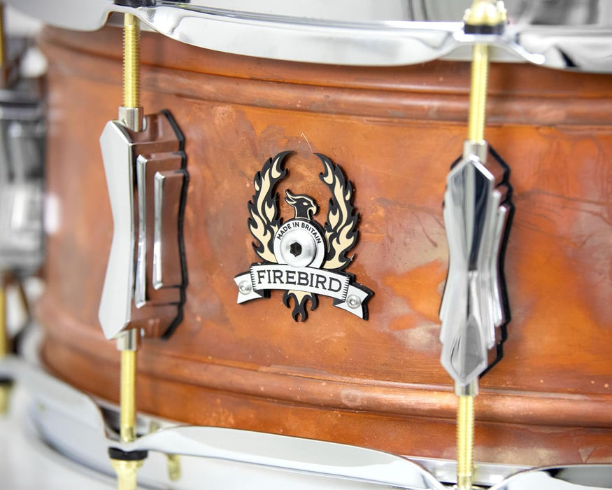 British Drum Co. FB-14-60-SN Firebird Series Copper Over Brass Snare 14" x 6"