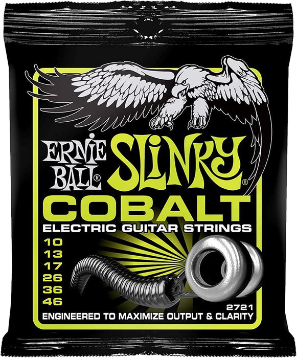 Ernie Ball 2721 Cobalt Regular Slinky Electric Guitar Strings (3-pack)