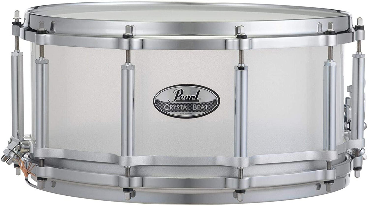 Pearl Crystal Beat 14"X6.5" Free Floating Snare Drum - Frosted