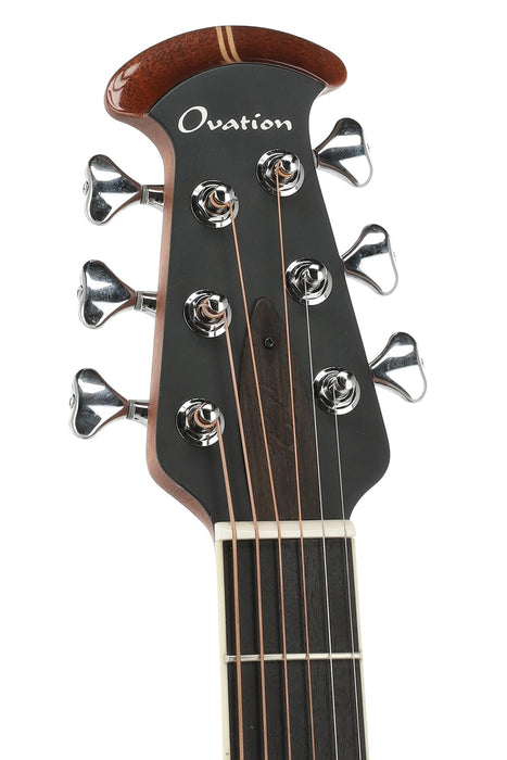 Ovation Electric Acoustic Guitar Pro Series Custom Balladeer - Solid AAA Grade Sitka Spruce Top - Deep Contour Lyrachord Body - Includes 20 mm Soft Case - Honey Burst - 2762BL-HB-G