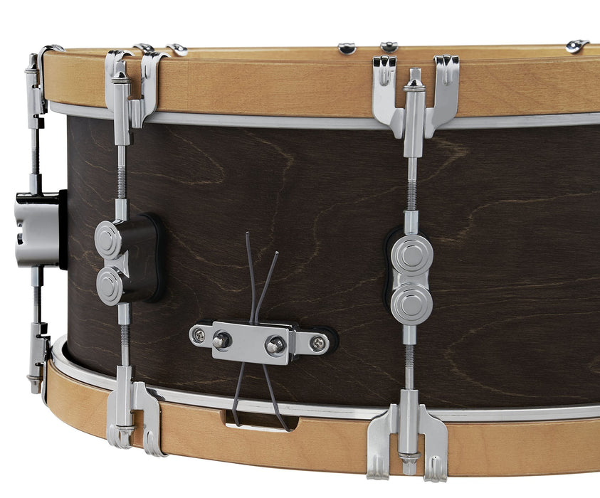 Pacific Drums & Percussion Add-Ons PDP Concept Classic, 6.5x14, Walnut/Natural Hoops Snare Drum (PDCC6514SSWN)