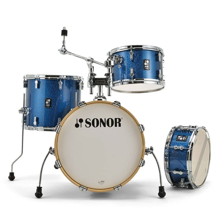 Sonor AQX Jazz 4-piece Shell Pack - Blue Ocean Sparkle