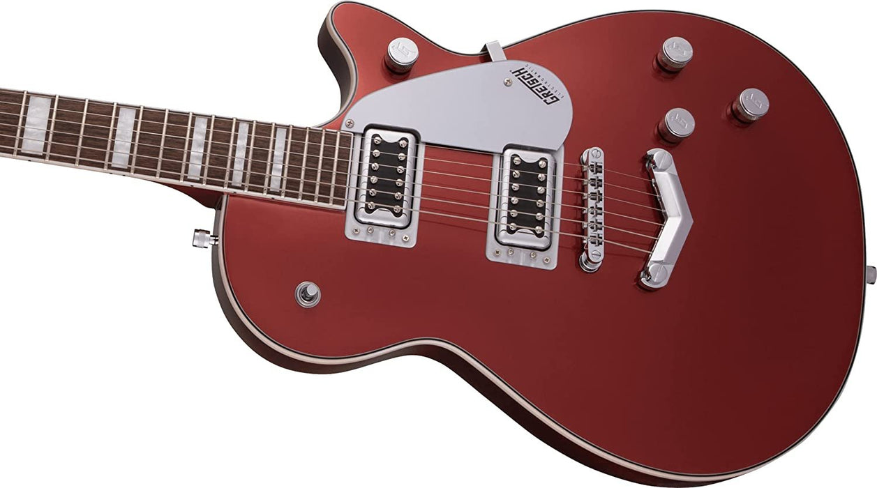 Gretsch G5220 Electromatic Jet BT Single-Cut Solid Body 6-String Electric Guitar with V-Stoptail, 12-Inch Laurel Fingerboard, and Set-Neck (Right-Handed, Firestick Red)