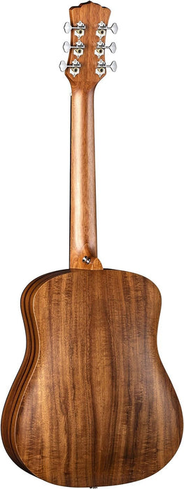 Luna Guitars Safari Koa Supreme 6 String Acoustic/Electric Guitar with Gigbag, Right (SAF KOA SUPREME)