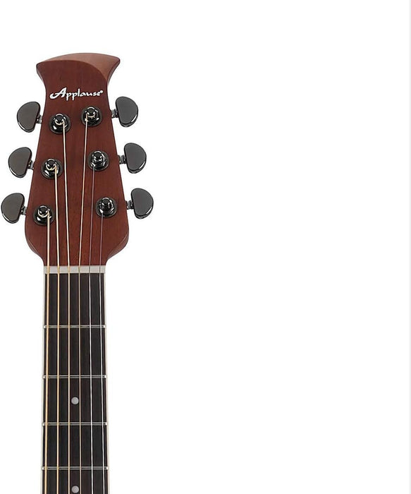 Ovation Applause 6 String Acoustic-Electric Guitar, Right, Vintage Varnish, Mid-Depth (AE44II-VV)