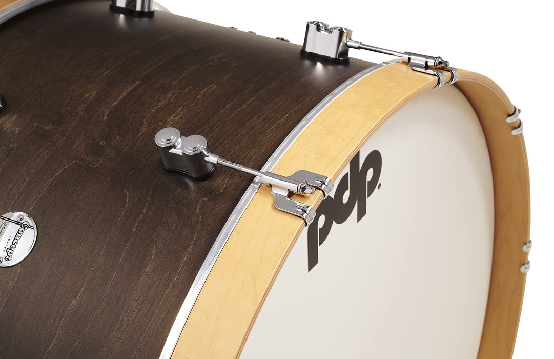 PDP Concept Classic Series 3-Piece Maple Shell Pack, Walnut w/Natural Hoops (PDCC2213WN)