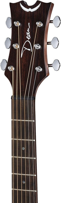 Dean Guitars 6 String St Augustine Dreadnaught Solid Top Acoustic Guitar, Right, Satin Vintage Black Burst (SA DREAD VB)