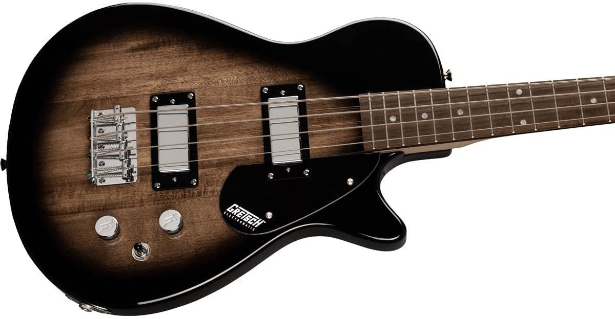 Gretsch G2220 Electromatic Junior Jet Bass II Short-Scale 4-String Guitar with Basswood Body, Laurel Fingerboard, and Bolt-On Maple Neck (Right-Hand, Bristol Fog)