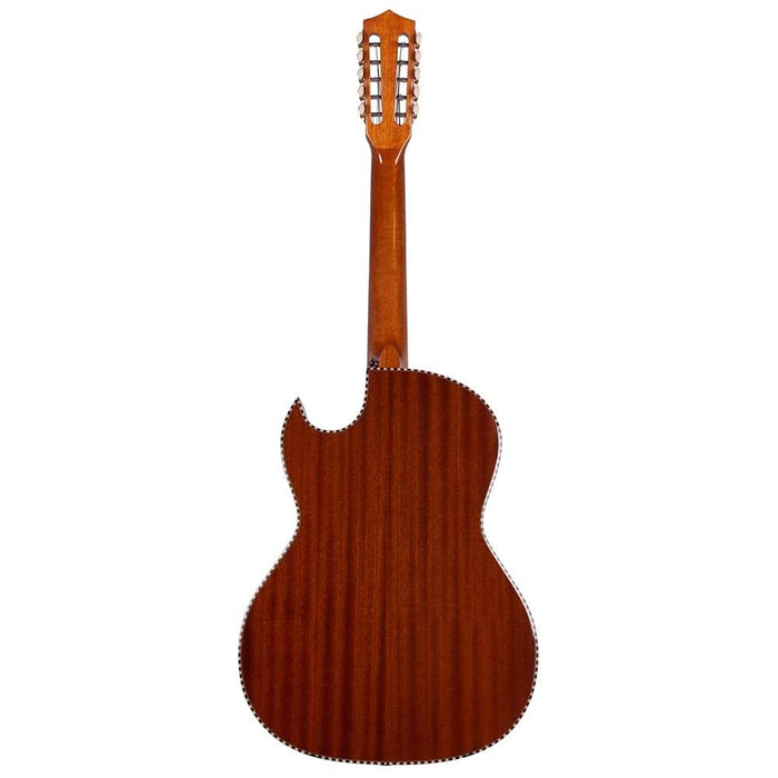 H. Jimenez El Murciélago Solid Spruce Top Bajo Quinto with Seymour Duncan Soundhole Pickup and Padded Gig Bag - Natural (LBQ3E)