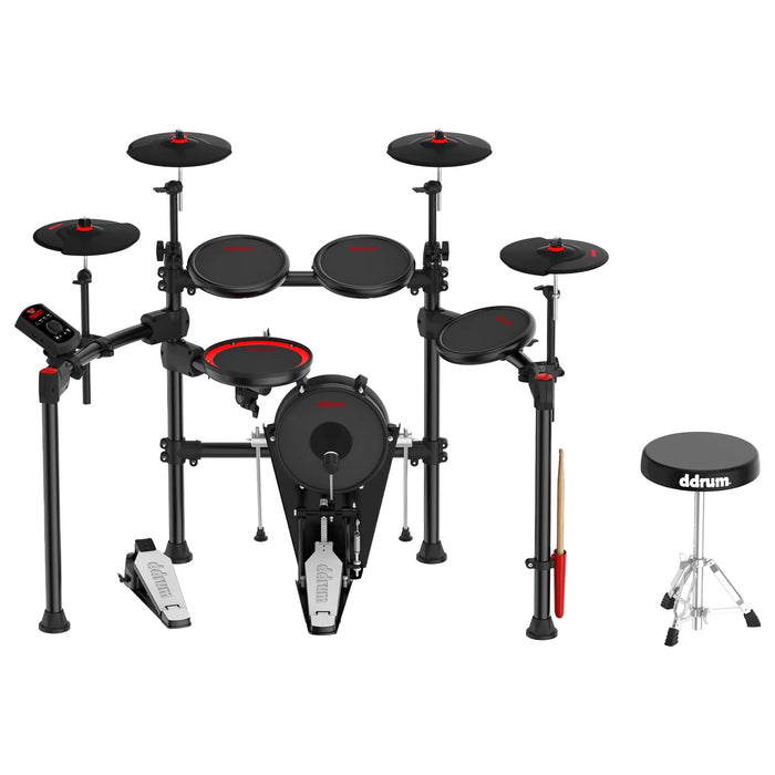 Ddrum E-Flex 9-Piece Bluetooth Electronic Drums w/ Throne and Sticks (DD EFLEX BT9)