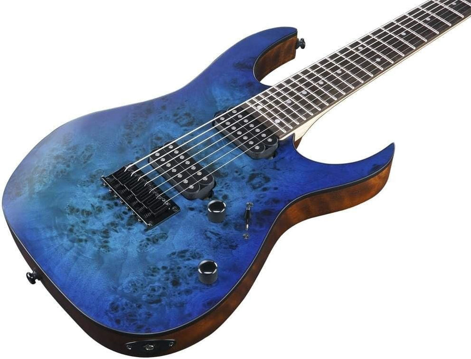 Ibanez RG Series RG7421PB 7-String Electric Guitar Flat Sapphire Blue