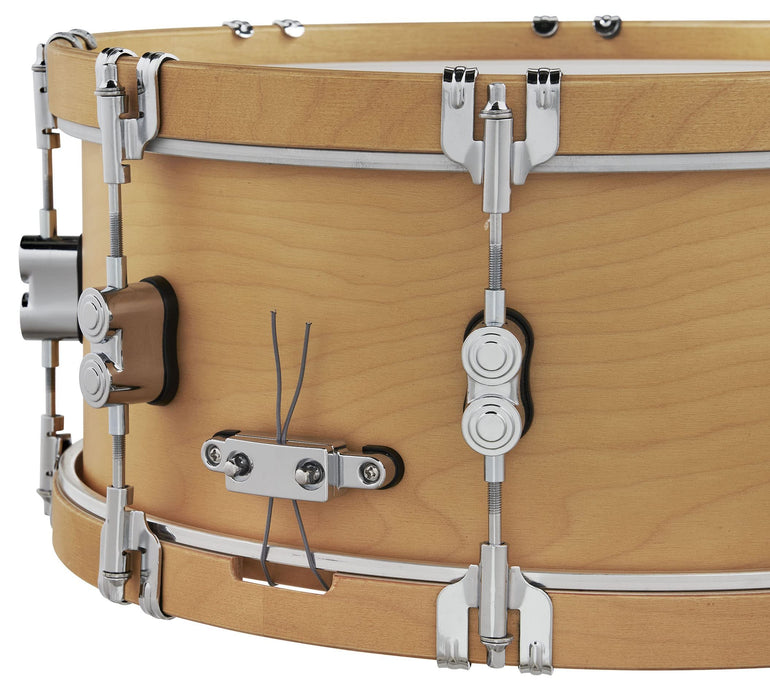 Pacific Drums & Percussion Add-Ons PDP Concept Classic, 6.5x14, Natural Hoops Snare Drum (PDCC6514SSNN)