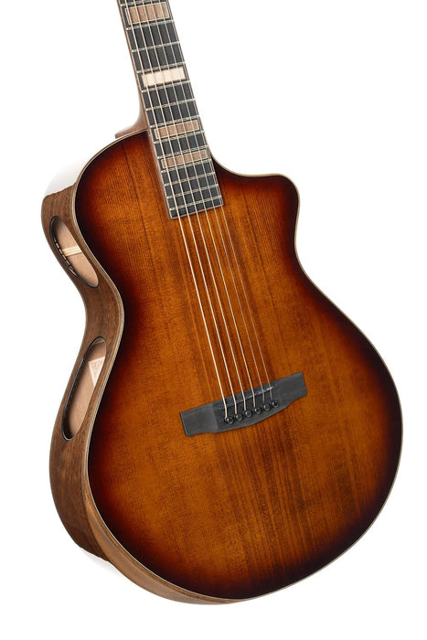Cort MODERN Masterpiece Series Acoustic-Electric Guitar w/Case, Tobacco Sunburst