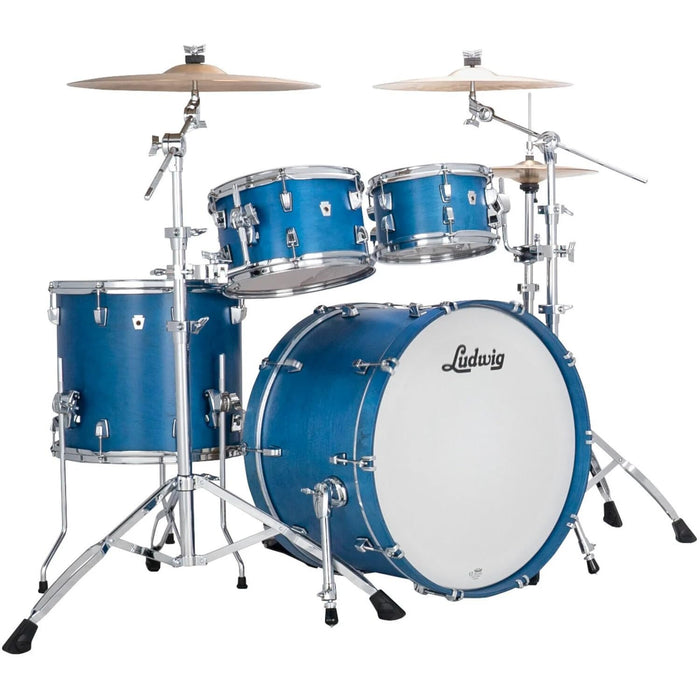 Ludwig Neusonic Rapid MOD2 22" 4 Piece Shell Pack, Satin Royal Blue (LN34204FTXPB)