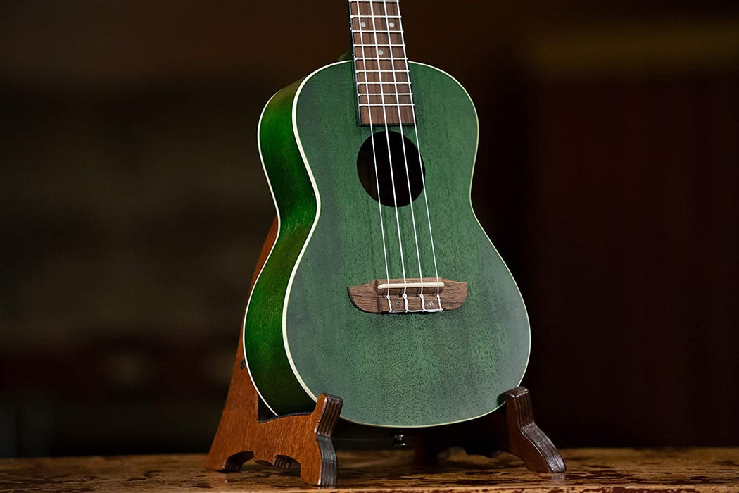 Ortega Guitars, 4-String Earth Series Concert Ukulele, Right, Transparent Forest Green, Acoustic (RUFOREST)