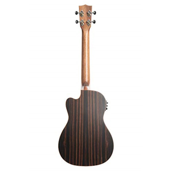 Kala Solid Spruce Top Striped Ebony Baritone Ukulele w/ Cutaway & EQ (KA-SSEBY-B-CE)