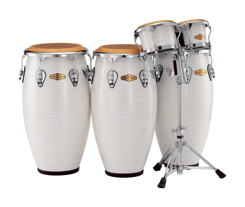 Pearl Conga Drum, Silver White Swirl (PCF110HV187)