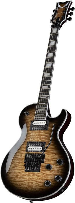 Dean TB Select Floyd QM - Natural Black Burst