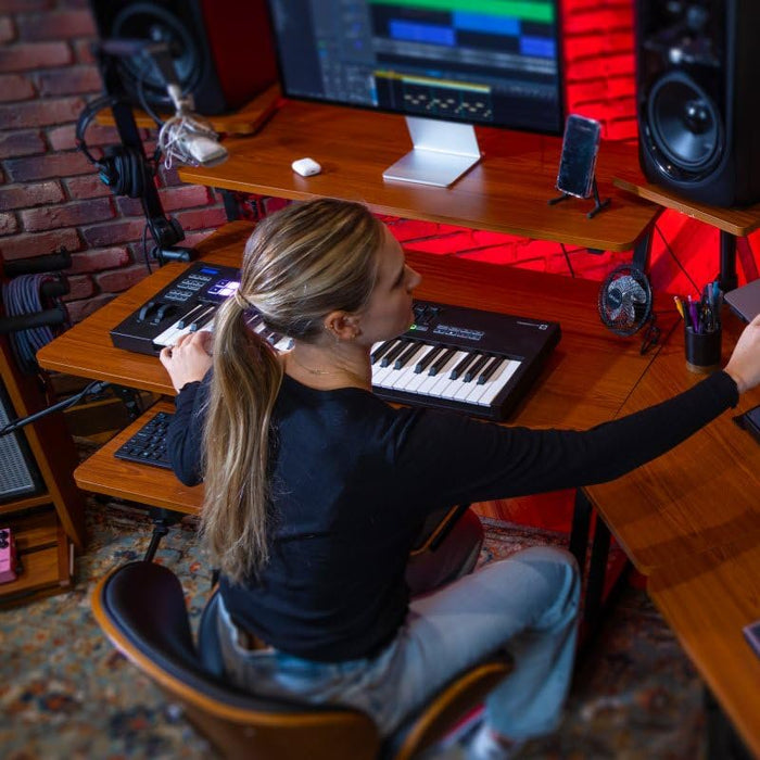 On-Stage WS7500 Series Wood Studio Workstation - Rosewood