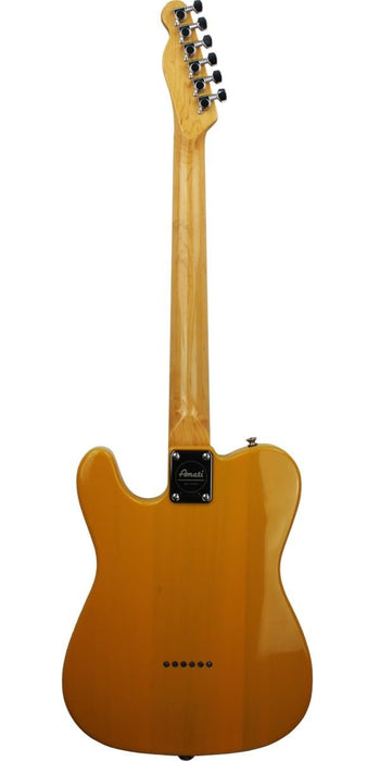 Amati Solid-Body 6-String Electric Guitar w/Gig Bag - Gloss Butterscotch (40TCBS)