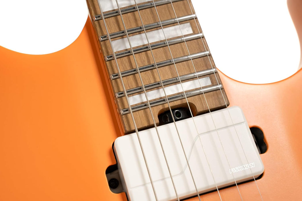 Cort KX600INOCS KX600 6-String Infinite Electric Guitar Orange Crush Satin