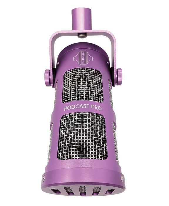 Sontronics Podcast Professional Dynamic Mic for Podcast, Broadcast, Streaming, Gaming & VC - XLR Connection, No Phantom Power Required - Lifetime Microphone Warranty - Designed & Built in UK (Purple)